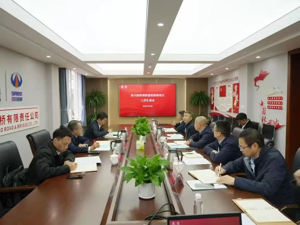 四川路橋黨委副書(shū)記、副董事長(zhǎng)、總經(jīng)理羊勇率隊(duì)到直屬企業(yè)調(diào)研